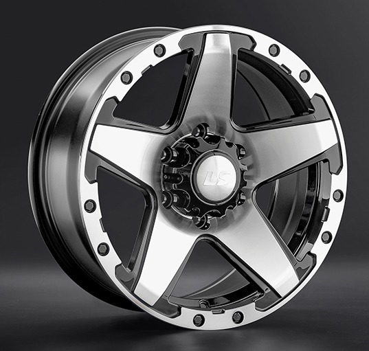 Диски LS wheels LS 1284 8 х 16 5*150 Et: 2 Dia: 110.1 черный полностью полированный