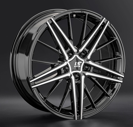 Диски LS wheels FlowForming RC76 8 х 18 5*108 Et: 36 Dia: 65.1 черный полностью полированный