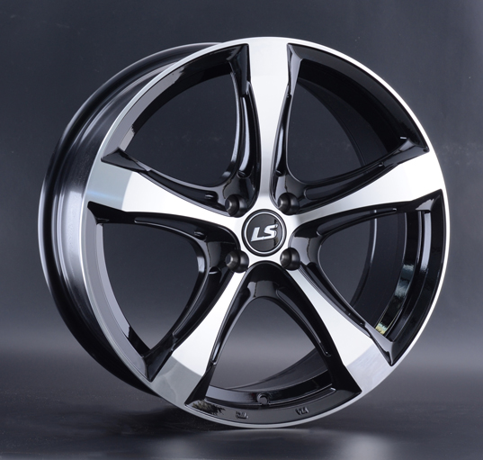 Диски LS wheels 1053 7.5 х 17 5*114,3 Et: 45 Dia: 67.1 черный полностью полированный