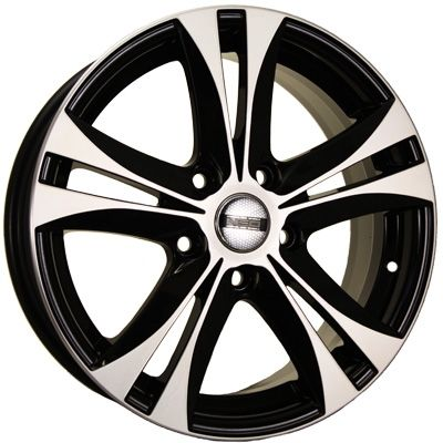 Диски Tech Line 844 7.5 х 18 5*112 Et: 35 Dia: 66.6 черный с проточкой глянцевый