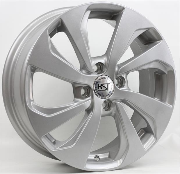 Диски RST R005 6 х 15 4*100 Et: 48 Dia: 54.1 серебро с полированным ободом