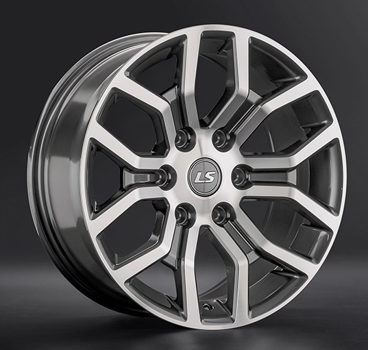 Диски LS wheels LS1367 8.5 х 17 6*139,7 Et: 30 Dia: 100.1 серый с полировкой