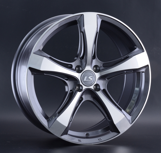 Диски LS wheels 1053 7.5 х 17 4*100 Et: 40 Dia: 60.1 серый с полировкой
