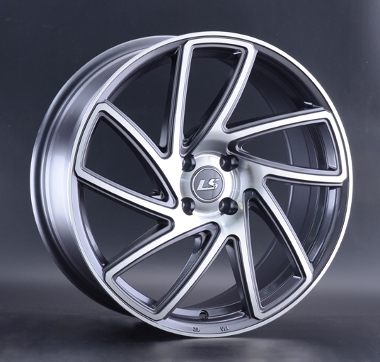 Диски LS wheels 1054 7.5 х 17 5*114,3 Et: 45 Dia: 67.1 серый с полировкой