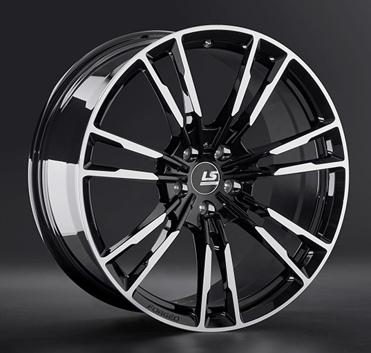 Диски LS Forged FG06 9 х 20 5*112 Et: 35 Dia: 66.6 черный полностью полированный