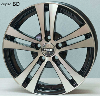 Диски Tech Line 540 6 х 15 5*100 Et: 40 Dia: 57.1 черный с проточкой глянцевый