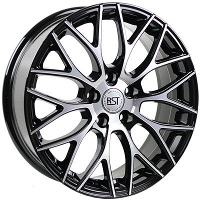 Диски RST R137 7 х 17 5*108 Et: 33 Dia: 60.1 черный с проточкой глянцевый
