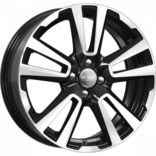 Диски K&K КС874 6.5 х 17 4*100 Et: 41 Dia: 60.1 черный с проточкой глянцевый