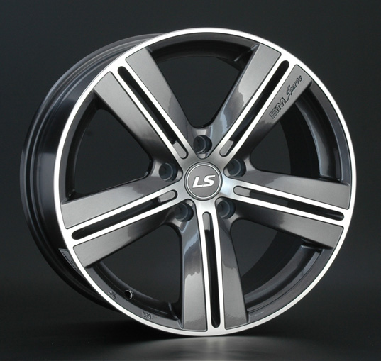 Диски LS wheels LS320 7.5 х 17 5*114,3 Et: 45 Dia: 73.1 серый с полировкой
