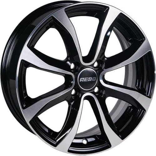 Диски AERO V2110 6 х 15 4*114,3 Et: 45 Dia: 67.1 черный с проточкой глянцевый