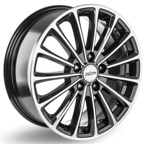 Диски X'trike X-136 7 х 17 5*108 Et: 33 Dia: 60.1 черный с проточкой глянцевый