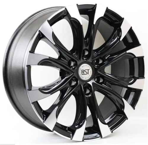 Диски RST R118 7.5 х 18 6*139,7 Et: 48 Dia: 92.5 черный с проточкой глянцевый