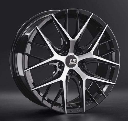 Диски LS wheels FlowForming RC57 8 х 18 5*114,3 Et: 34 Dia: 67.1 черный полностью полированный