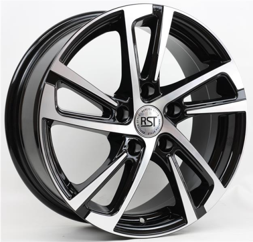Диски RST R046 6.5 х 16 5*114,3 Et: 50 Dia: 66.1 черный с проточкой глянцевый