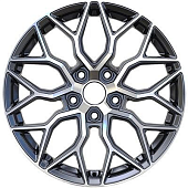 Диски VENTI 1719 7 х 17 4*100 Et: 40 Dia: 60.1 черный с проточкой глянцевый