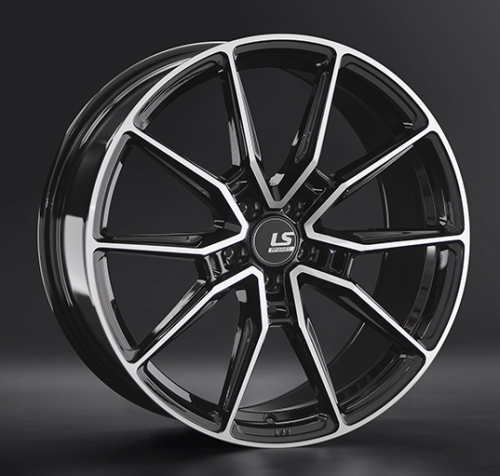 Диски LS wheels FlowForming RC58 9 х 20 5*112 Et: 35 Dia: 66.6 черный полностью полированный