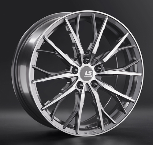 Диски LS wheels FlowForming RC11 8.5 х 20 5*114,3 Et: 45 Dia: 67.1 серый с полировкой