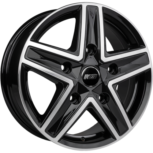 Диски N2O V2237 6.5 х 16 5*130 Et: 50 Dia: 78.1 черный с проточкой глянцевый