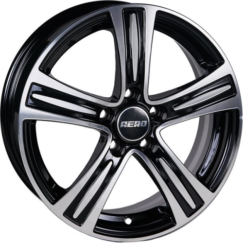 Диски AERO V2109 6 х 15 5*114,3 Et: 40 Dia: 66.1 черный с проточкой глянцевый