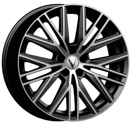Диски N2O V2235 8.5 х 20 5*108 Et: 46 Dia: 63.4 черный с проточкой глянцевый
