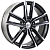Диски RST R078 7 х 18 5*100 Et: 28 Dia: 57.1 черный с проточкой глянцевый