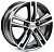 Диски RST R025 6 х 15 5*100 Et: 38 Dia: 57.1 черный с проточкой глянцевый