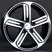 Диски RPLC VW91 7 х 16 5*112 Et: 45 Dia: 57.1 черный с проточкой глянцевый