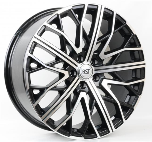 Диски RST R002 8 х 20 5*114,3 Et: 45 Dia: 67.1 черный с проточкой глянцевый