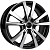Диски AERO V2107 7 х 17 5*114,3 Et: 35 Dia: 60.1 черный с проточкой глянцевый