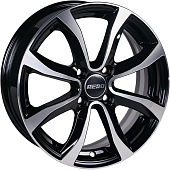 Диски AERO V2110 6 х 15 4*100 Et: 50 Dia: 60.1 черный с проточкой глянцевый