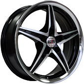 Диски ALCASTA M13 6.5 х 17 5*114,3 Et: 38 Dia: 67.1 черный полностью полированный
