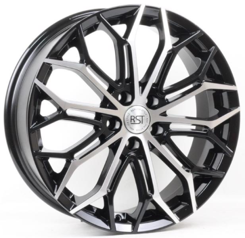 Диски RST R208 6.5 х 18 5*108 Et: 33 Dia: 65.1 черный с проточкой глянцевый