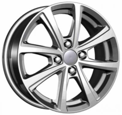 Диски Carwel Акуш 6 х 15 4*100 Et: 39 Dia: 56.6 серебро с полированным ободом