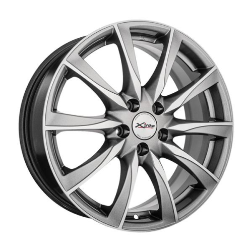 Диски X'trike X-120 7 х 17 5*108 Et: 33 Dia: 60.1 серый с полировкой