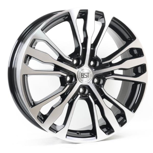 Диски RST R188 7 х 18 5*114,3 Et: 45 Dia: 67.1 черный с проточкой глянцевый