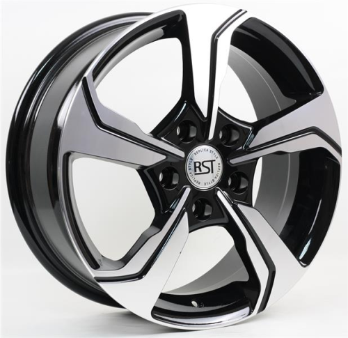 Диски RST R026 6.5 х 16 5*114,3 Et: 45 Dia: 60.1 черный с проточкой глянцевый