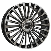 Диски RST R2201FF 9.5 х 22 5*120 Et: 45 Dia: 72.6 черный с проточкой глянцевый