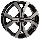 Диски AERO V2147 6 х 15 4*100 Et: 40 Dia: 60.1 черный с проточкой глянцевый