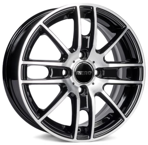 Диски AERO V2173 5.5 х 14 4*100 Et: 43 Dia: 60.1 черный с проточкой глянцевый