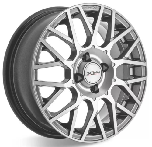 Диски X'trike X-132 6 х 15 4*100 Et: 46 Dia: 54.1 серый с полировкой