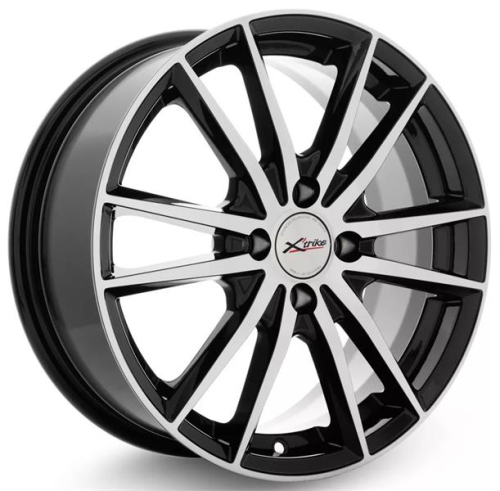 Диски X'trike X-129 6.5 х 16 4*100 Et: 48 Dia: 54.1 черный с проточкой глянцевый