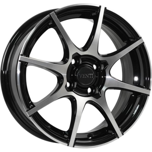 Диски VENTI 1503 6 х 15 4*98 Et: 35 Dia: 58.6 черный с проточкой глянцевый
