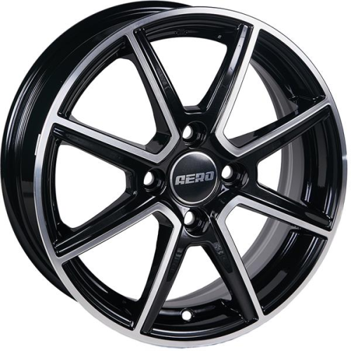 Диски AERO V2101 5.5 х 14 4*98 Et: 38 Dia: 58.6 черный с проточкой глянцевый